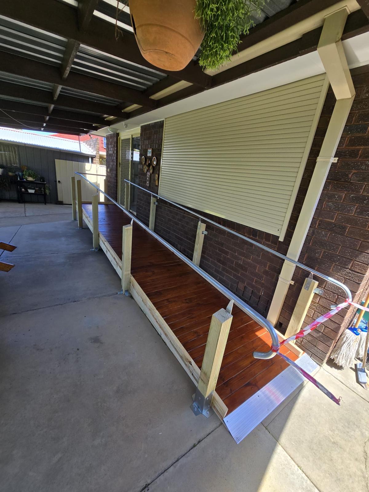 Timber ramp and steps